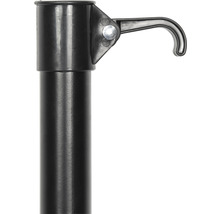 Steelhouder met haak voor telescoopsteel