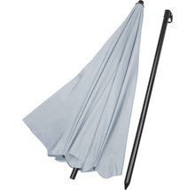 Gesloten parasol met grondpen