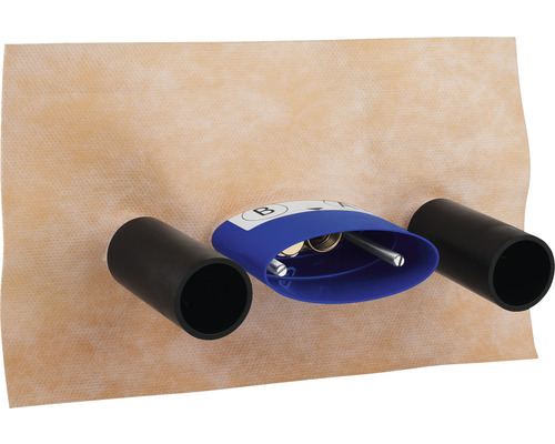 Afdichtingsmanchet met buisaansluitingen en afdichtingselement voor de buisdoorvoer