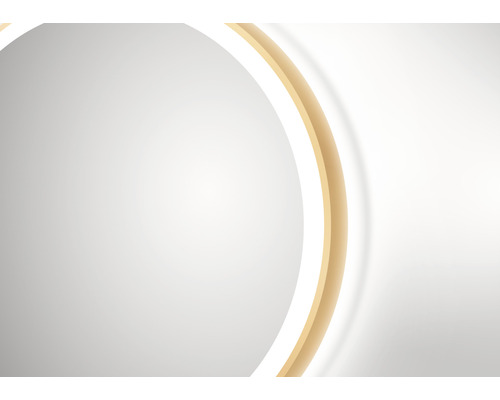 Ronde ledlamp met goudkleurig frame