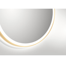 DSK LED Spiegel Gold Circular Ø60 cm-thumb-3