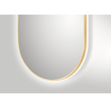 DSK LED Spiegel Gold Oval 60x100 cm-thumb-2