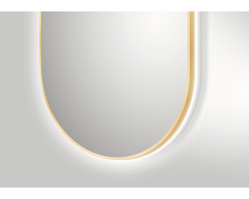 U-vormige spiegel met verlichting