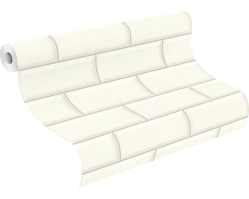 Rol behang met baksteenmotief