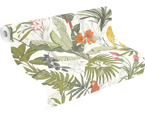 Behangrol met junglepatroon