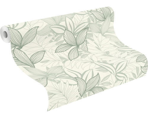 Behangrol met bloemmotief