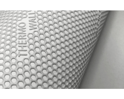 Close-up van een Thermo Wall isolatieplaat met honingraatstructuur