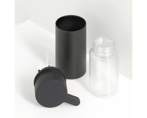 Zeepdispenser voor schuimvorming met reservoir, pompkop en afdekking