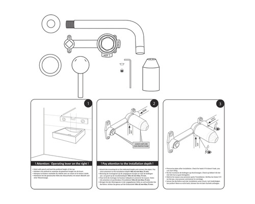 Installatie-instructies voor een kraan