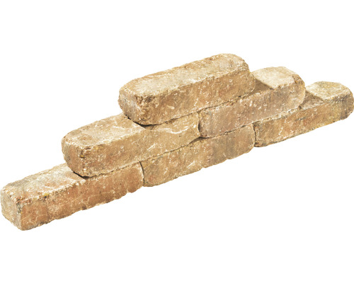 Gestapelde straatbakstenen voor tuin- en landschapsarchitectuur