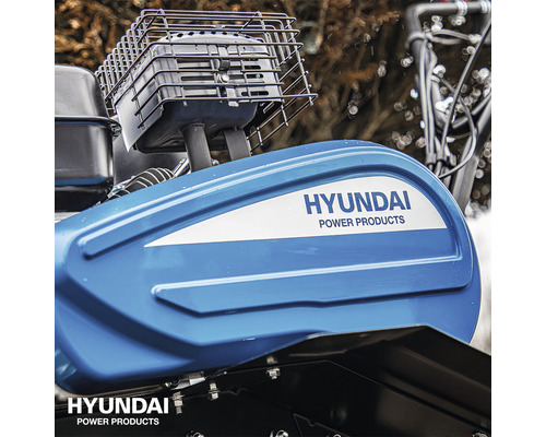 Detailopname van de Hyundai tuinfrees