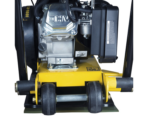 Motor van een trilplaat met wielen