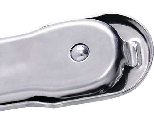 Detailopname van een metalen blikopener