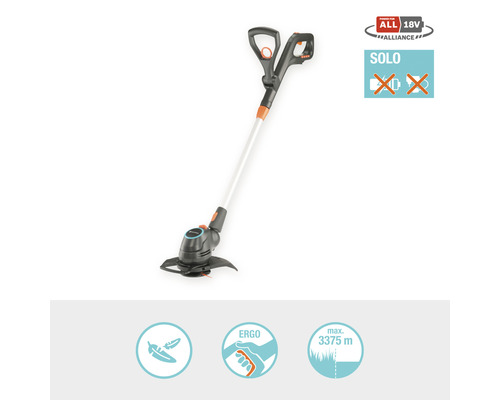 Accu grastrimmer voor gebruik in de tuin