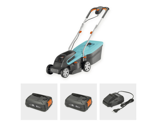 Gardena Accu grasmaaier set met twee accu''s en oplader