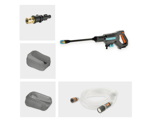 Gardena accu-hogedrukreiniger met accessoires