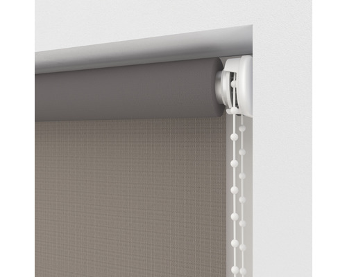 Grijs zijdelings rolgordijn met kettingbediening voor raamdecoratie