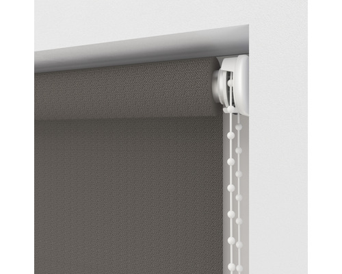 Grijs rolgordijn met kettingbediening voor raamdecoratie