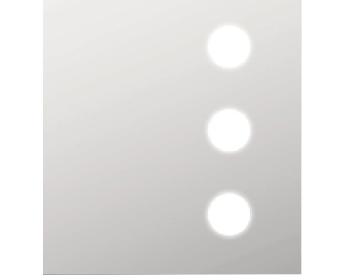 Drie boven elkaar geplaatste punten