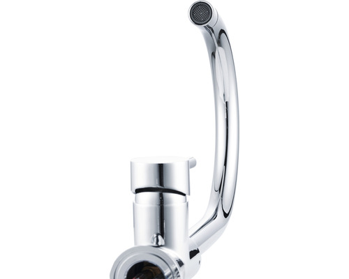 Eengreepsmengkraan voor wastafels met hoge uitloop