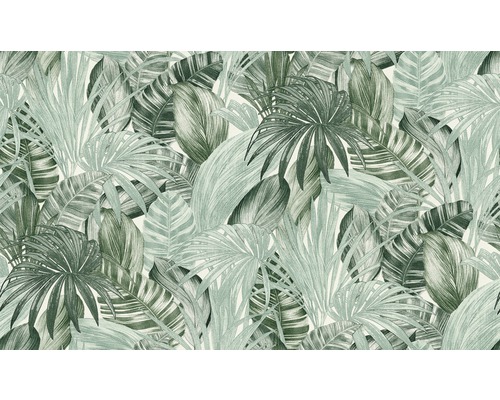 Behang met bladerpatroon