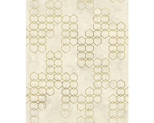 Behang met geometrisch zeshoekpatroon