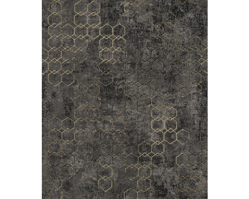 Behang met geometrisch zeshoekpatroon