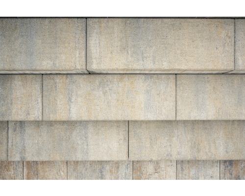 Muur van betonblokken