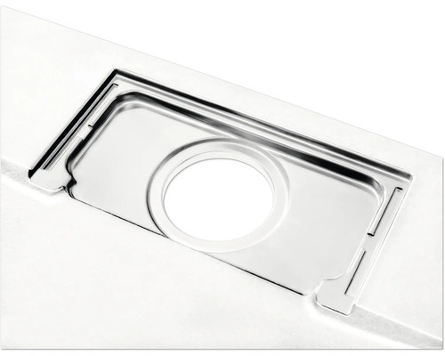 RVS spoelbak met afvoer