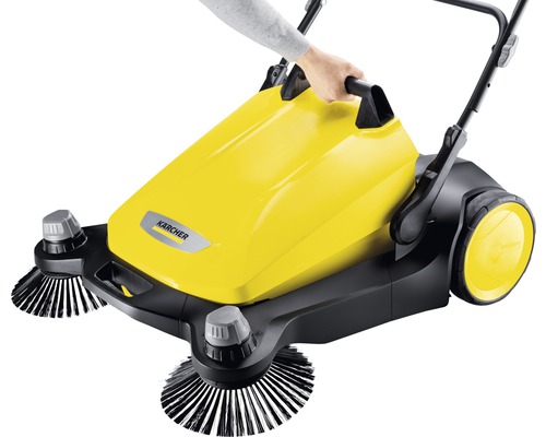 Kärcher veegmachine met hand