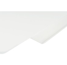 Detailopname van een wit tafelblad