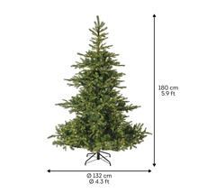 Kunstkerstboom met verlichting, hoogte 180 cm