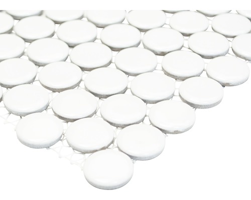 Mozaïektegel met ronde keramische stenen