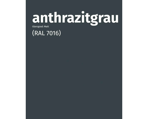 Antracietgrijze kleur met matte afwerking (RAL 7016)