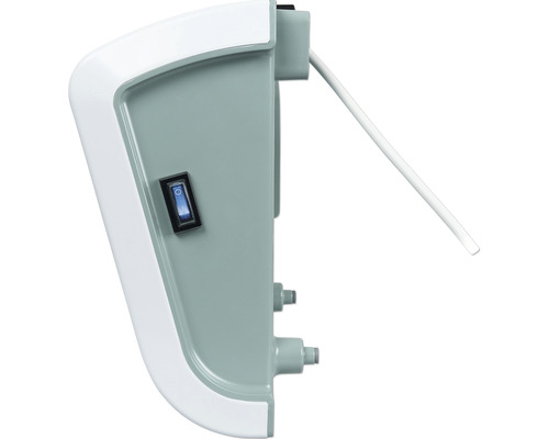 Detailaanzicht van een apparaat met aan/uit-schakelaar en kabel