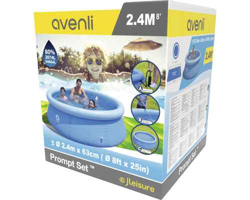 Avenli Prompt Set zwembadverpakking, diameter 2,4 meter