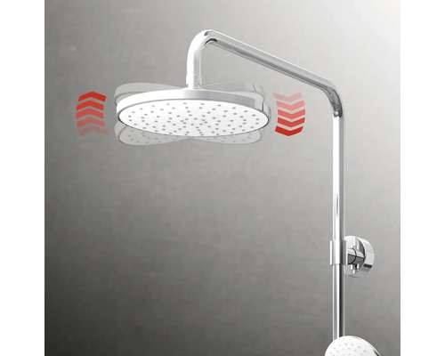 Douchestang met draaibare douchekop