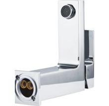 Verchroomde kraan voor de badkamer