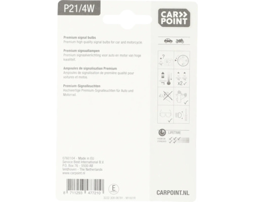 Carpoint P21/4W Premium signaallampen voor auto en motor
