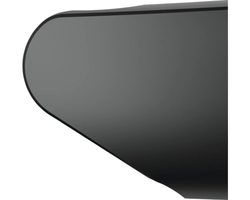 Detailaanzicht van een zwart mes