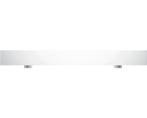 Witte wandplank met beugels