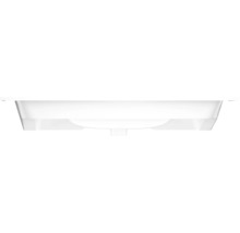 Witte wastafel van onderen