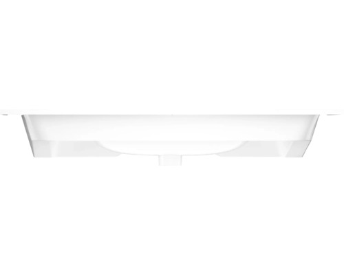 Witte wastafel van onderen