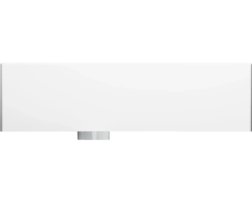 Vooraanzicht van een toiletdeksel