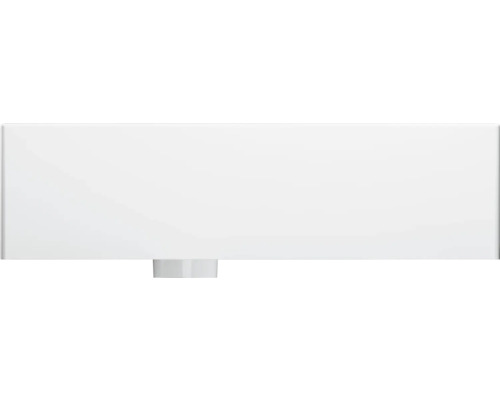 Witte wastafel met afvoer