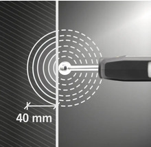 Symbolische afbeelding: vochtmeter met een meetdiepte van 40 millimeter