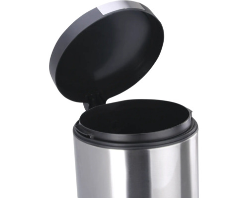 Geopende pedaalemmer van roestvrij staal