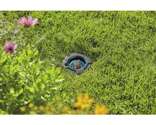 Pop-up sproeier in een gazon