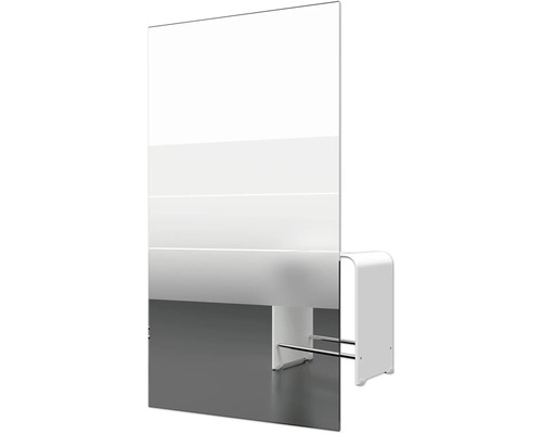 Vrijstaande douchewand met handdoekhouder