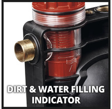 Indicator voor vuil en waterniveau